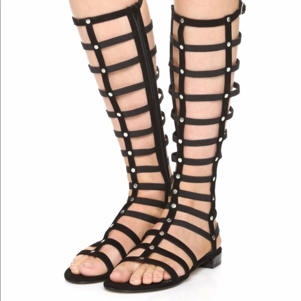 Black Stuart Weitzman Gladiator Sandals Size 8